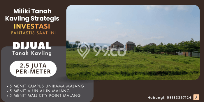 Tanah Dijual Area Strategis di Bandulan Malang 76m2 Tanah Dijual Area Strategis di Bandulan Malang 76m2