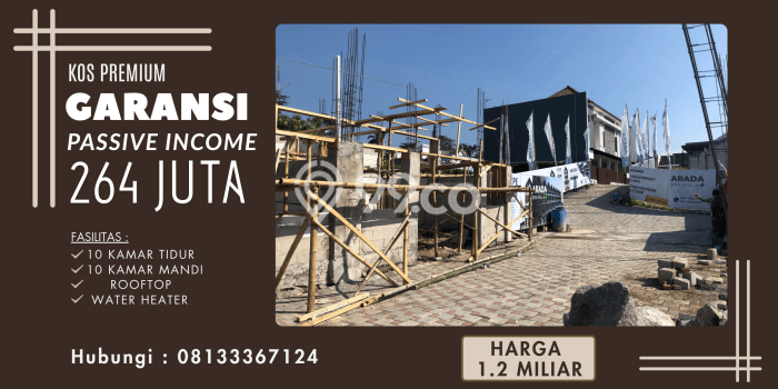 Kost untuk Dijual di Merjosari Punya 10 Kamar Kost untuk Dijual di Merjosari Punya 10 Kamar