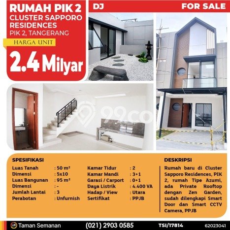 Jual Rumah Modern 2 KT di Pantai Indah Kapuk 2, Jakarta Utara Jual Rumah Modern 2 KT di Pantai Indah Kapuk 2, Jakarta Utara