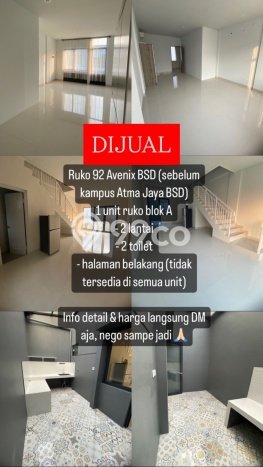 Paling Diincar! Ruko Dijual di BSD City Harga Kompetitif Paling Diincar! Ruko Dijual di BSD City Harga Kompetitif