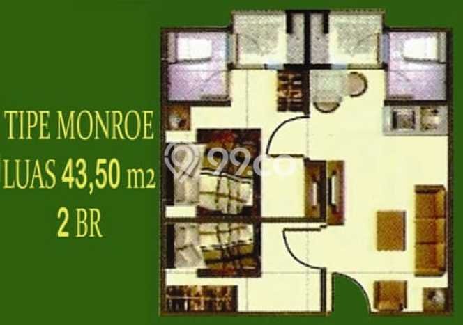 Tersedia Apartemen 2 KT, 1 KM, 43m2 di Ciputat Timur, Tangerang Selatan Tersedia Apartemen 2 KT, 1 KM, 43m2 di Ciputat Timur, Tangerang Selatan