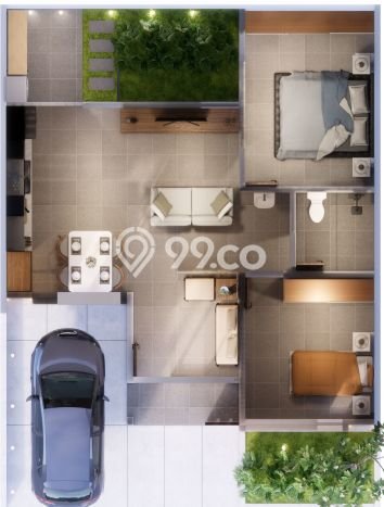 Rumah Modern 4 KT LT 90m2 di Majalengka Kota Rumah Modern 4 KT LT 90m2 di Majalengka Kota