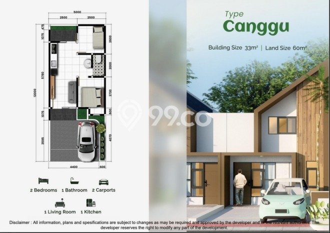 Rumah Minimalis Dijual di Tigaraksa 2 Kamar dengan LT 60m2 Rumah Minimalis Dijual di Tigaraksa 2 Kamar dengan LT 60m2