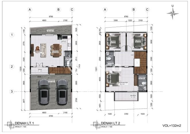 Rumah Minimalis 1 KT LT 90m2 di Sesetan Rumah Minimalis 1 KT LT 90m2 di Sesetan