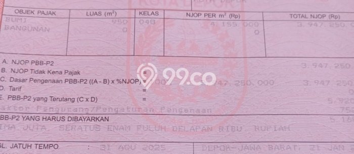 Lahan Kosong Dijual di Pancoran Mas, Depok, Luas 16720m2 Area Strategis Lahan Kosong Dijual di Pancoran Mas, Depok, Luas 16720m2 Area Strategis