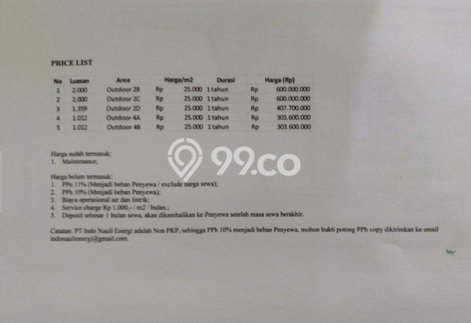 Gudang disewakan di Tambun Selatan Bekasi dengan luas bangunan 1012m2 Gudang disewakan di Tambun Selatan Bekasi dengan luas bangunan 1012m2