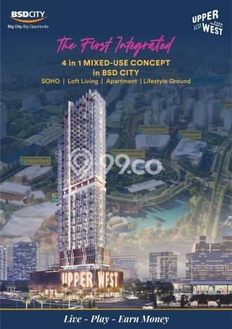 Dijual Apartemen Luxury di BSD City 2 Kamar & 1 Kamar Mandi Dijual Apartemen Luxury di BSD City 2 Kamar & 1 Kamar Mandi