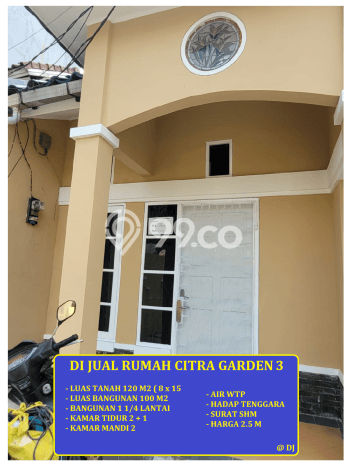 Rumah Minimalis area Citra Garden, Jakarta Barat, Luas 120m² LB 100m² Rumah Minimalis area Citra Garden, Jakarta Barat, Luas 120m² LB 100m²