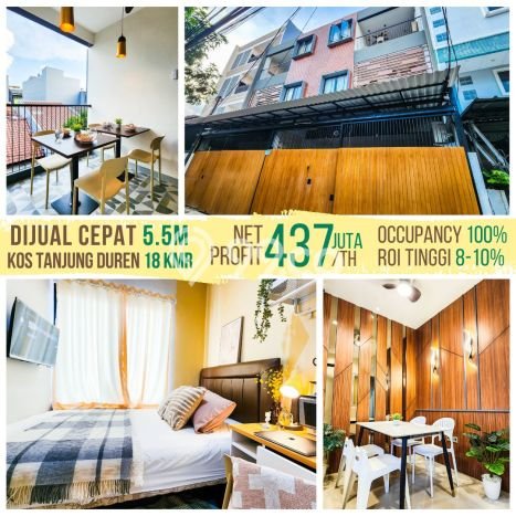 Rumah Kost Dijual di Tanjung Duren Jakarta Barat Luas 214m2 Rumah Kost Dijual di Tanjung Duren Jakarta Barat Luas 214m2