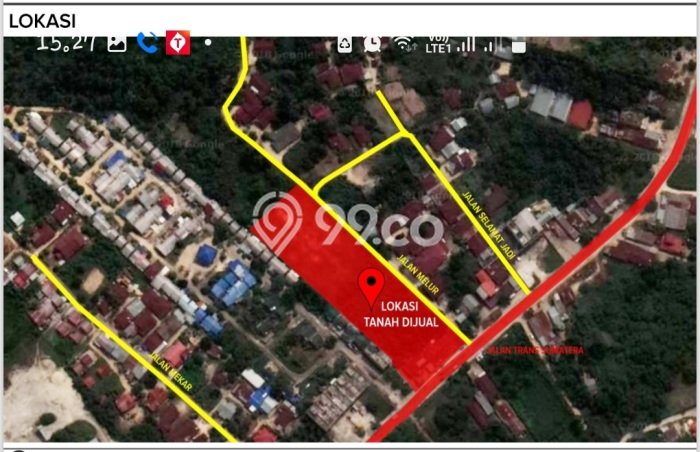 Lahan Strategis di Tenayan Raya Dijual dengan Luas 5690m2 Lahan Strategis di Tenayan Raya Dijual dengan Luas 5690m2