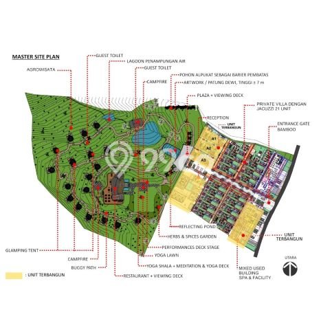 Rumah Modern 2 KT LT 260m2 di Munduk Rumah Modern 2 KT LT 260m2 di Munduk