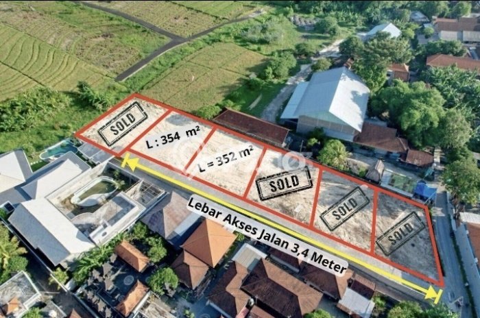 Tanah Kavling Dijual di Badung dengan Spesifikasi 354m2 Tanah Kavling Dijual di Badung dengan Spesifikasi 354m2