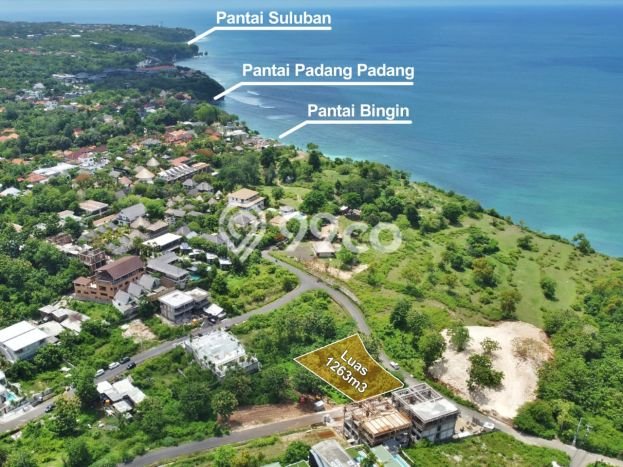 Tanah Dijual Lokasi Pecatu, Badung dengan Luas Tanah 1263m2 dan Status - Tanah Dijual Lokasi Pecatu, Badung dengan Luas Tanah 1263m2 dan Status -