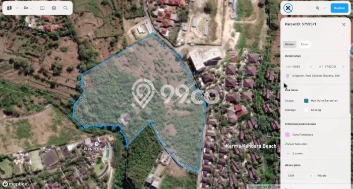 Tanah Kavling Dijual di Ungasan, Badung dengan Luas Tanah 27520m2 Tanah Kavling Dijual di Ungasan, Badung dengan Luas Tanah 27520m2