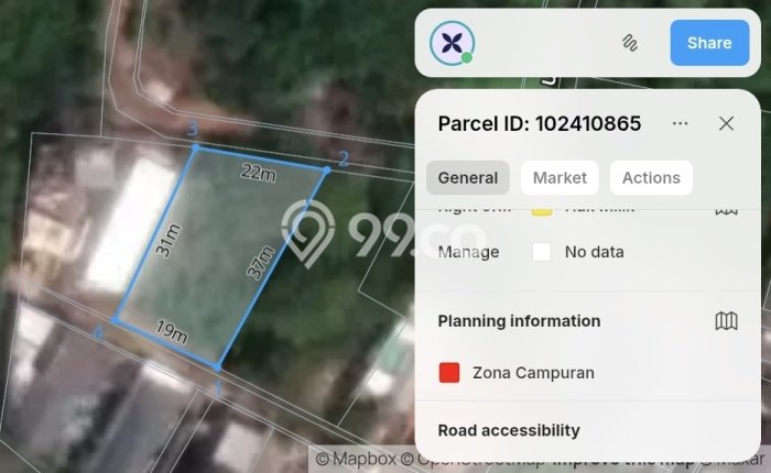 Tanah Dijual Lokasi Strategis di Badung dengan Luas 662m2 Tanah Dijual Lokasi Strategis di Badung dengan Luas 662m2