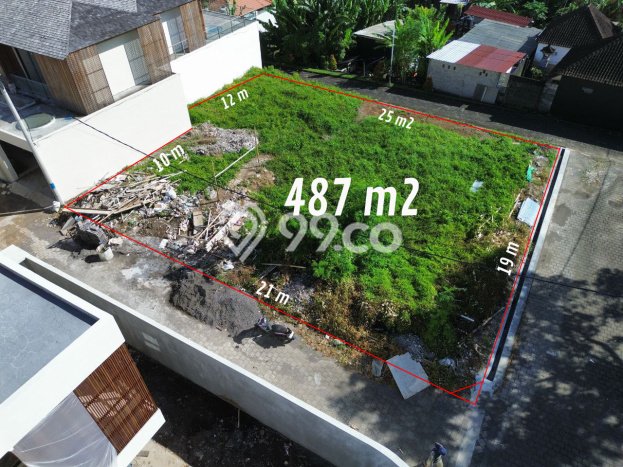 Untuk Dijual Tanah di Badung, Luas 487m2 - Untuk Dijual Tanah di Badung, Luas 487m2 -