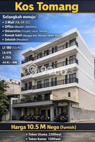 Kost Dijual Lokasi Strategis Tomang Jakarta Barat 44 Kamar Tidur Kost Dijual Lokasi Strategis Tomang Jakarta Barat 44 Kamar Tidur