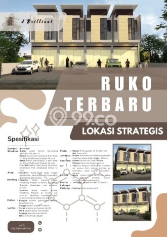 Unit Ruko Dijual di Bandung LT 99m2 & LB 142m2 Unit Ruko Dijual di Bandung LT 99m2 & LB 142m2
