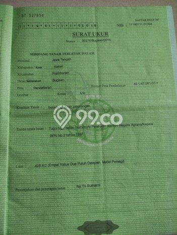 Tanah Strategis Dijual di Prambanan Klaten 428m2 Tanah Strategis Dijual di Prambanan Klaten 428m2