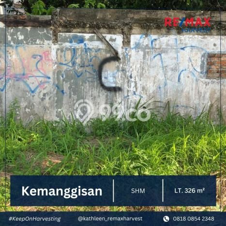 Kavling Tanah untuk Dijual di Kemanggisan, Jakarta Barat, Luas 326m2 Kavling Tanah untuk Dijual di Kemanggisan, Jakarta Barat, Luas 326m2