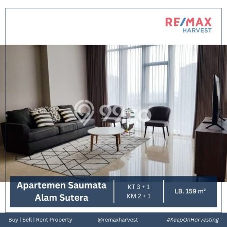 Dijual Apartemen Prestisius di Alam Sutera 3 Kamar & 2 Kamar Mandi Dijual Apartemen Prestisius di Alam Sutera 3 Kamar & 2 Kamar Mandi