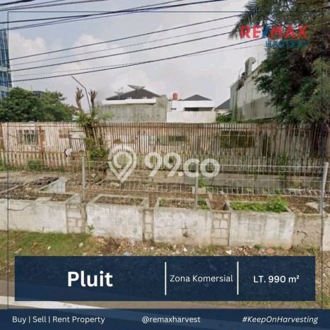 Tanah Disewakan Lokasi Pluit Jakarta Utara Luas 990m2 Tanah Disewakan Lokasi Pluit Jakarta Utara Luas 990m2
