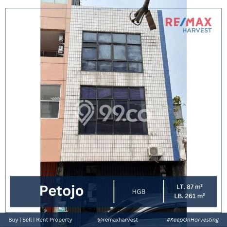 Dijual! Ruko di Petojo Jakarta Pusat LT 87m2 / LB 261m2 Kawasan Strategis Dijual! Ruko di Petojo Jakarta Pusat LT 87m2 / LB 261m2 Kawasan Strategis