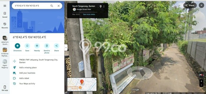 Lahan Strategis di Serpong Utara Dijual dengan Luas 839m2 Lahan Strategis di Serpong Utara Dijual dengan Luas 839m2