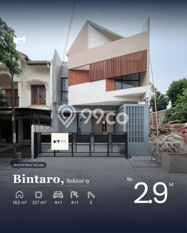 SIAP HUNI! Rumah Asri area Bintaro, Luas 107m² LB 163m² SIAP HUNI! Rumah Asri area Bintaro, Luas 107m² LB 163m²