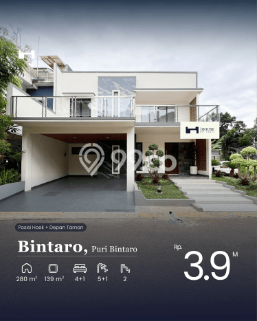 Hunian Idaman Keluarga LB 280m² Lokasi Sejuk di Bintaro, Tangerang Selatan Hunian Idaman Keluarga LB 280m² Lokasi Sejuk di Bintaro, Tangerang Selatan