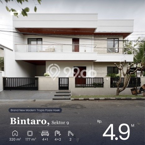 FEATURED! Rumah Asri di Bintaro, LT 177m² Bangunan 320m² FEATURED! Rumah Asri di Bintaro, LT 177m² Bangunan 320m²