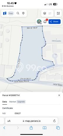 Tanah Disewa Strategis di Badung Luas 4200m2 Tanah Disewa Strategis di Badung Luas 4200m2