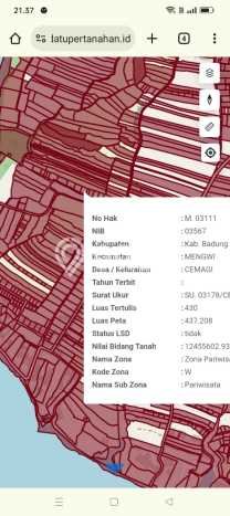 Dijual Tanah 430m2 di Cemagi, Badung Dijual Tanah 430m2 di Cemagi, Badung