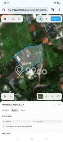 Kavling Tanah untuk Dijual di canggu, Badung, Luas 2130m2 Kavling Tanah untuk Dijual di canggu, Badung, Luas 2130m2