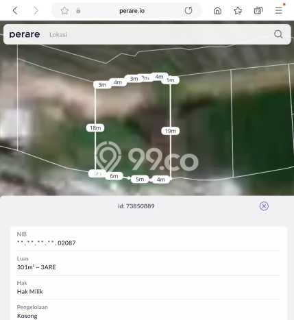 Dijual Tanah Lokasi canggu, Badung Seluas 301m2 Dijual Tanah Lokasi canggu, Badung Seluas 301m2