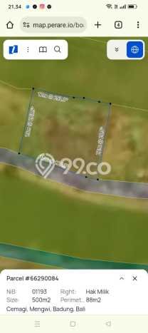 Dijual Tanah 430m2 di Cemagi, Badung Dijual Tanah 430m2 di Cemagi, Badung