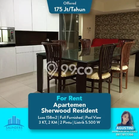 Disewakan Apartemen Minimalis 158m2 Punya 3 KT, 2 KM, Lokasi di Kelapa Gading Disewakan Apartemen Minimalis 158m2 Punya 3 KT, 2 KM, Lokasi di Kelapa Gading