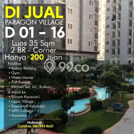 Apartemen Terjangkau Dijual di Tangerang 2 KT & 1 KM Apartemen Terjangkau Dijual di Tangerang 2 KT & 1 KM