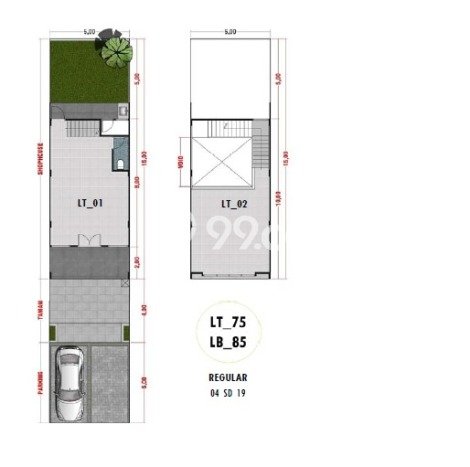 Ruko Area Premium di BSB City, Luas 85m2m², Mainroad Ruko Area Premium di BSB City, Luas 85m2m², Mainroad