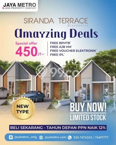 Rumah Sederhana Dijual Lokasi Tembalang 1 Kamar dengan LT 60m2 Rumah Sederhana Dijual Lokasi Tembalang 1 Kamar dengan LT 60m2