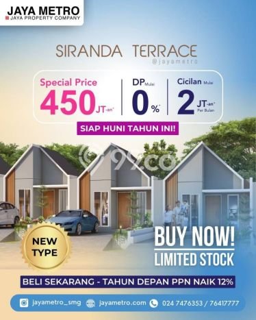 Rumah Sederhana Dijual Lokasi Tembalang 1 Kamar dengan LT 60m2 Rumah Sederhana Dijual Lokasi Tembalang 1 Kamar dengan LT 60m2