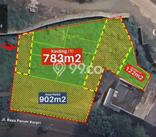 Tanah Dijual Lokasi Cisauk, Tangerang dengan Luas Tanah 905m2 dan Status - Tanah Dijual Lokasi Cisauk, Tangerang dengan Luas Tanah 905m2 dan Status -