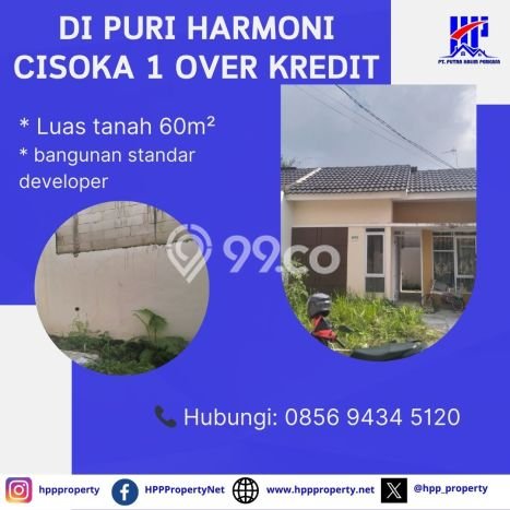 Jual Rumah Murah Meriah Cisoka Punya 2 Kamar & LT 60m2 Jual Rumah Murah Meriah Cisoka Punya 2 Kamar & LT 60m2