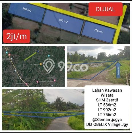 Untuk Dijual Tanah 2244m2 di Sleman, Yogyakarta Untuk Dijual Tanah 2244m2 di Sleman, Yogyakarta