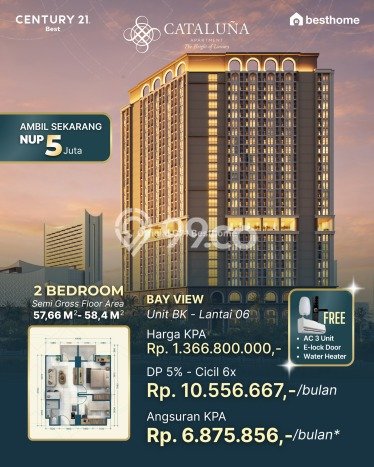Dijual Apartemen di Makassar 0 Kamar & 1 Kamar Mandi, Luas 28m2 Dijual Apartemen di Makassar 0 Kamar & 1 Kamar Mandi, Luas 28m2