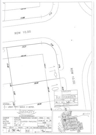 Kavling Tanah untuk Dijual di BSD Kencana Loka, Tangerang, Luas 249m2 Kavling Tanah untuk Dijual di BSD Kencana Loka, Tangerang, Luas 249m2
