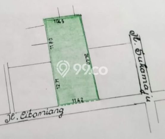Dijual Tanah di Cibeunying Kidul Bandung Luas 274m2 AJB Dijual Tanah di Cibeunying Kidul Bandung Luas 274m2 AJB