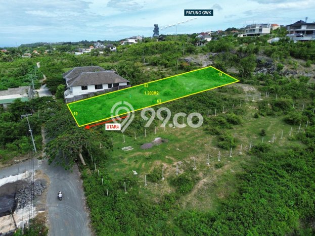 Kavling Tanah untuk Dijual di Jimbaran, Badung, Luas 1200m2 Kavling Tanah untuk Dijual di Jimbaran, Badung, Luas 1200m2