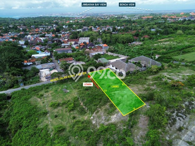 Kavling Tanah untuk Dijual di Jimbaran, Badung, Luas 1200m2 Kavling Tanah untuk Dijual di Jimbaran, Badung, Luas 1200m2
