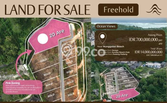 Untuk Dijual Tanah 2000m2 di Uluwatu, Badung Untuk Dijual Tanah 2000m2 di Uluwatu, Badung
